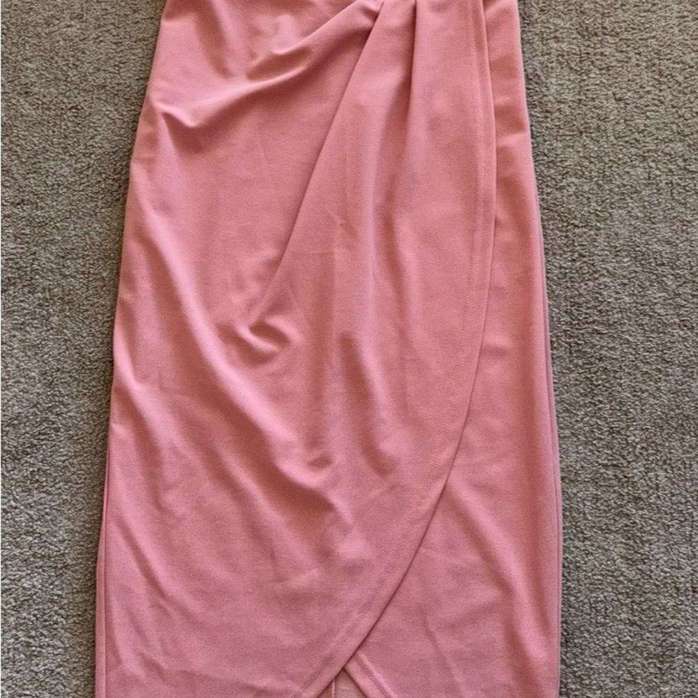 JJ's House Blush Pink Draped Dress - Picture 2 of 10